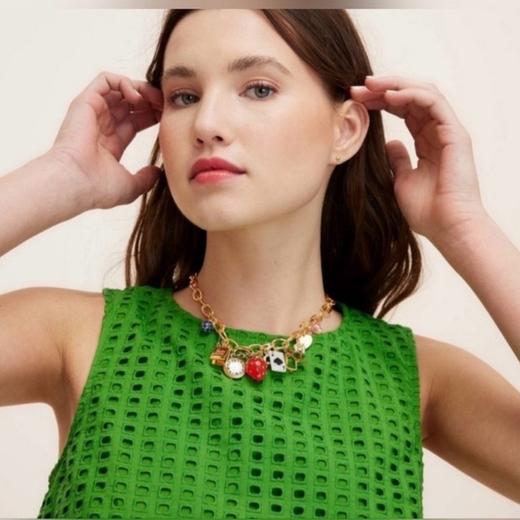 Kate Spade X Target Exclusive Gold Charm Necklace - Picture 7 of 7